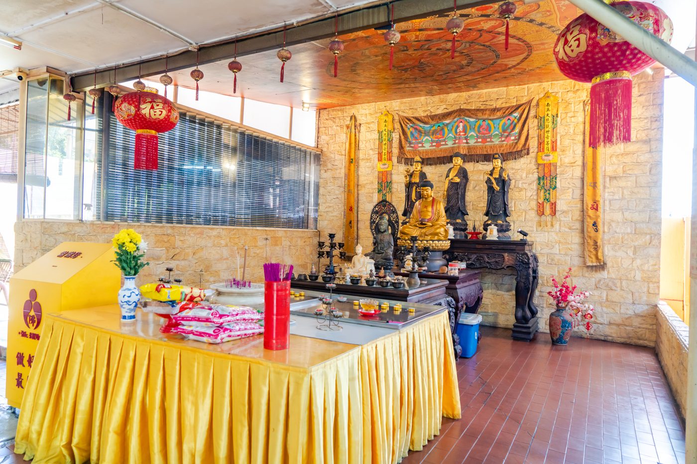 Prayer and altar room at Amitabha Foundation Elder Home